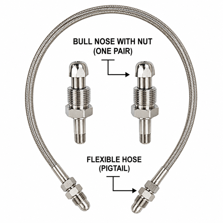SS Braided Flexible Hose (Pigtail)